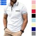 European And American 2026 Summer Polo Shirt With Buttoned Pockets Men's Sport Polo Shirt_viptrois.com