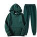 2025 Fashion Men's Spring And Autumn Solid Color Suit Hooded Sweater Suit Trend Casual Sports Two-piece Suit_viptrois.com