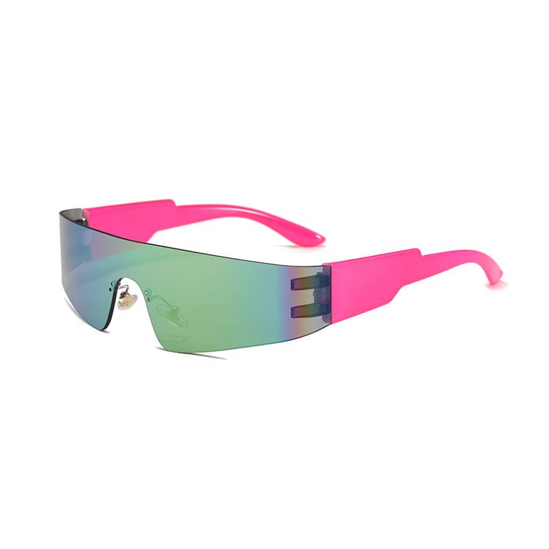 Celebrity Same Style Sun Sunglasses All In One Couple Punk Style Street Shooting Concave Shape Strange Shape Sunglasses_viptrois.com