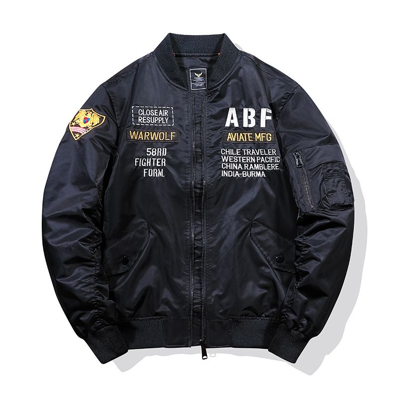 Men's Clothing ins baseball jacket men's and women's trendy brand loose and handsome design niche Harajuku style pilot jacket_viptrois.com