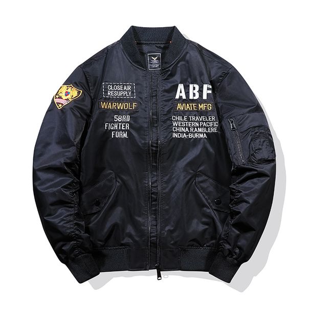 Men's Clothing ins baseball jacket men's and women's trendy brand loose and handsome design niche Harajuku style pilot jacket_viptrois.com