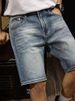 New High End Retro Blue Denim Shorts For Men Trendy Casual Five Point Outerwear Summer Clothing_viptrois.com
