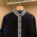 Men's Casual Autumn Knit Cardigan Slim Fit Striped Pullover Sweater With Stand Collar_viptrois.com