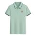 TO-MMY Casual Fashion Brand Polo Shirt Regular Style Fully Embroidered Crown Lion Pattern Logo Letter Brand Pattern Polo Shirt_viptrois.com