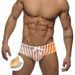 UXH Men's Gradient Polka Dot Triangle With Cups Fashion Anti-Exposure Enhancing Swim Trunks For Men_viptrois.com