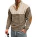 Cross-border American Spring And Autumn Outdoor Men's Loose Ami Click Corduroy Henry Contrasting Commuter Sweatshirt_viptrois.com