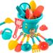 New Children's Beach Toy Set Seaside Sand Play Water Beach Bucket Digging Soil Digging Sand Shovel Hourglass Wholesale_viptrois.com
