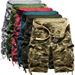 Men's Clothing Casual Camouflage Multi Color Work Shorts Large Size Multi Pocket Five Point Pants_viptrois.com