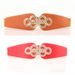 New ladies elastic belt retro twist buckle palace wide girdle with skirt coat_viptrois.com