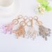 Elegant Crystal Teardrop Keychain - Stylish Beaded Accessory For Keys, Bags & Gifts (White, Light Gray, Champagne)_viptrois.com