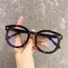 Unisex Anti-blue Light Presbyopic Glasses Retro Black Face Slimming Artistic Single-light Glasses Women's Korean-style Fashionable Presbyopic Glasses_viptrois.com