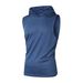 Men’s Hooded Sleeveless Vest – Lightweight & Breathable Summer Workout Top (Grey/Black/White/Orange/Navy) – S-XXL_viptrois.com