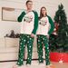 Christmas Santa Claus Snowflake letters Christmas Family suit printed homewear pajamas_viptrois.com