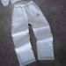 Y2K Streetwear Fleece Hoodie & Pants Set With Embroidered Lettering - Trendy Unisex Oversized Fit For Casual & Urban Style_viptrois.com