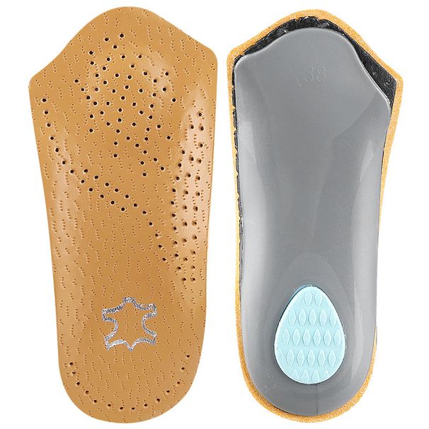Orthotic Arch Support Insoles For Flat Feet – Breathable & Anti-Slip Half Insoles For Men & Women (Tan, 6 Sizes)_viptrois.com