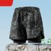 2025 New Style Adult Double-layer Swimming Trunks For Men, Flat-angle Five-inch Pants, Anti-embarrassment Professional Beach Pants_viptrois.com