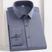 Bamboo Fiber Men's Stretch Dress Shirt – Wrinkle-Free Comfort, Korean Style Slim Fit Professional Shirt, Breathable White Formal Wear For Interviews_viptrois.com