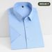 Men's Clothing Men's Stretch Bamboo Shirt – Wrinkle-Free Short Sleeve Business Casual Top (12 Colors, 7 Sizes, Ultra-Breathable & Quick-Dry)_viptrois.com