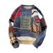 Men's Warm Knitted Sweater Couple Set - Soft Plush Fabric, Cozy Winter Wear, Crewneck & Turtleneck Options_viptrois.com