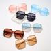 Rice Nail Square Sunglasses Women's Sunglasses Gradually Change Color New Glasses Women's Trend UV Protection_viptrois.com