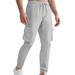 Men's Cargo Jogger Pants - Stylish Multi-Pocket Workwear Pants With Adjustable Drawstring For Streetwear & Outdoor_viptrois.com