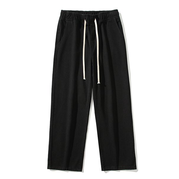Unisex Vintage Washed Jeans – Loose Straight-Leg Denim Pants With Mud-Dye Effect For Casual & Streetwear_viptrois.com