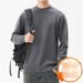 "Men's Classic Round Neck Wool Sweater – American-Style Solid Color Pullover For Autumn & Winter"_viptrois.com