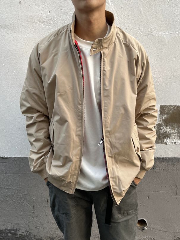American Trendy Casual Workwear For Men In Autumn Winter, New Loose And Cool Standing Collar Motorcycle Windproof Jacket_viptrois.com