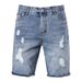 Men's Clothing Summer Sports Pants Washable Terry Casual Shorts Ripped Pants_viptrois.com