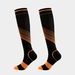 New compression socks color striped pressure socks for men and women sports stretch socks_viptrois.com
