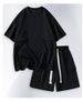Men's Clothing Summer New Short Sleeved Fashion Suit Loose Casual Versatile Casual Trend Round Neck Suit_viptrois.com