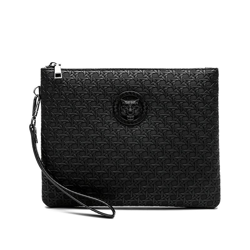 Men's Bags Woven Pattern Men's Handbag Casual Handbag New High End Handbag Men's Envelope Bag Mobile Phone Bag Men_viptrois.com