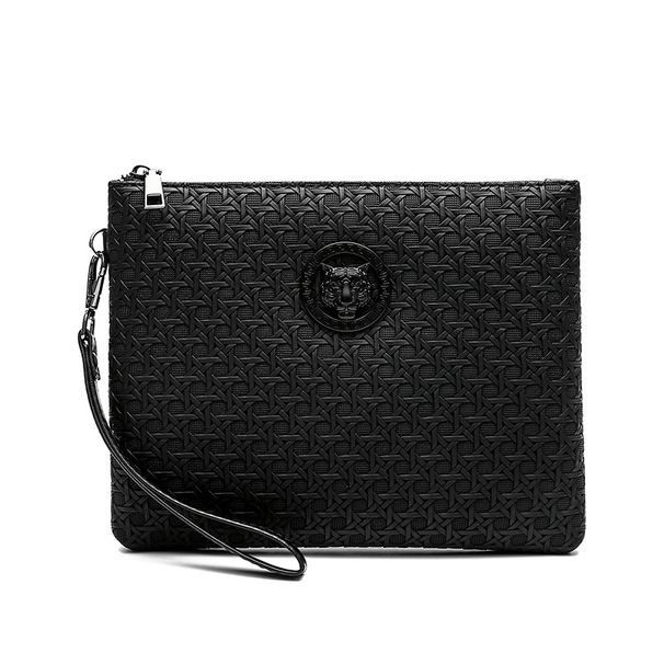 Men's Bags Woven Pattern Men's Handbag Casual Handbag New High End Handbag Men's Envelope Bag Mobile Phone Bag Men_viptrois.com