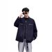 American Washed Canvas Jacket Men's Spring Trendy Brand Short Stand-up Collar Jacket Ruffian Handsome Couple_viptrois.com