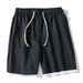 Men's Clothing Men's Shorts Straight Casual Sports Pants Summer New Trendy Brand Loose Solid Color Stretch Shorts_viptrois.com