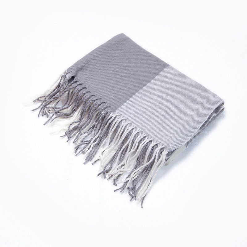 Unisex Double sided large plaid plaid scarf Women's extra thick bib cape_viptrois.com