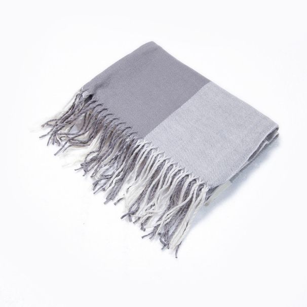 Unisex Double sided large plaid plaid scarf Women's extra thick bib cape_viptrois.com