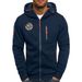 Men's Anime Goku Print Hooded Sweatshirt - Zip-Up Casual Jacket, Polyester Blend, Lightweight Streetwear (S-Xxxl), Otaku Fashion For Daily Wear_viptrois.com