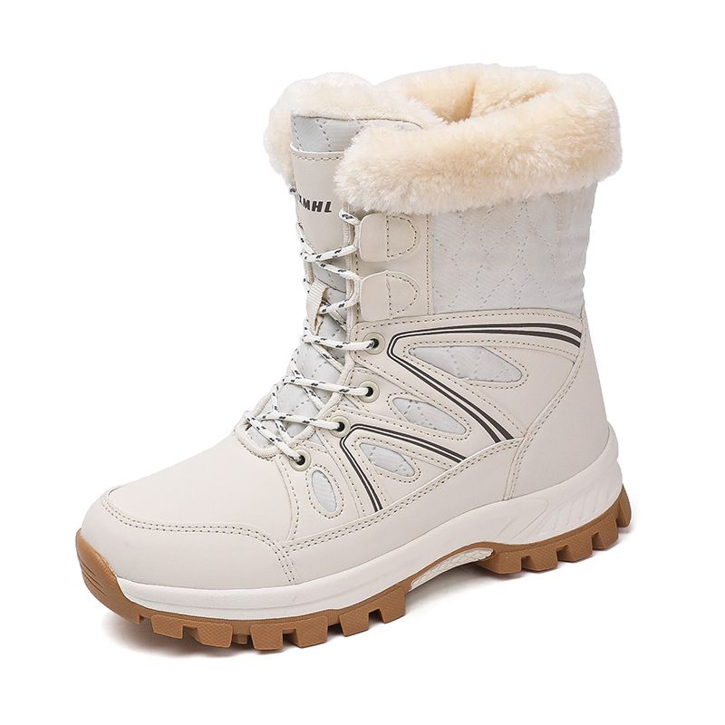 Women's Winter Snow Boots - Anti-Slip Mid-Calf Boots For Extreme Cold (Thermal Insulated & Waterproof)_viptrois.com