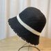Women's Knitted Fisherman Hat Spring/summer Bucket Tidal Brand Sun Sunscreen Basin_viptrois.com