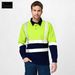 Men's Clothing Road Construction Long Sleeve Reflective Polo Shirt Work Clothes Lapel Quick Dry Safety Construction Worker Tops_viptrois.com