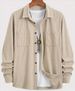 Men's Clothing Corduroy Workwear Pocket Shirt Casual Jacket_viptrois.com