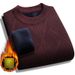 Men's Loose Knit Sweater – Thick Round Neck Pullover For Autumn & Winter (Dark Gray/Light Gray/Beige/Blue/Burgundy, M-4XL)_viptrois.com