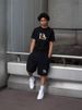 Men's Hip-Hop Embroidered Patchwork Casual Shorts - Loose Fit Breathable Knit Basketball Shorts For Streetwear (Black, Grey, S-XXL)_viptrois.com