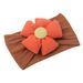 INS European and American children's hair accessories jacquard nylon headband flower baby hair band baby care door wide edge headband_viptrois.com