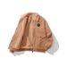 Men's Winter Lapel Padded Jacket Lamb Fleece Collar Warm Top_viptrois.com