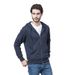Men's Clothing Hooded Casual Fashionable Versatile Cardigan Fleece Hooded Zip-Up Sweatshirt – Oversized Korean Streetwear Jacket (Black/Navy/Charcoal)_viptrois.com