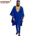 Men's Clothing African National Cotton Men's Casual Three-piece Top Trousers + Hat_viptrois.com