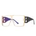 one Piece Men's Letter B Decorative Trend Sunglasses Sunscreen Fashion Sunshade_viptrois.com