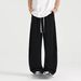 Spring And Autumn Thin Loose Straight Pants 2025 New American Machete Pants Banana Wide Leg Sweatpants Men's Casual Pants_viptrois.com